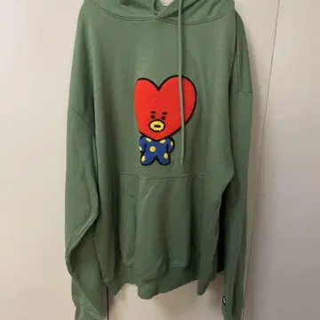 BTS 후드티 그린