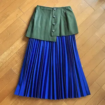 새상품 LE CIEL BLEU 플리츠 스커트