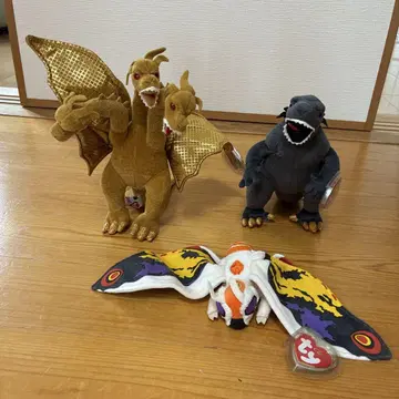 Ty 비니 / 고질라 / 모스라 / 킹기도라 / 봉제 인형 세트
