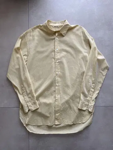 오라리 HARD TWIST FINX ORGANDY SHIRT 4