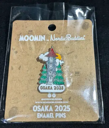 오사카 간사이 엑스포 EXPO2025 핀 배지 무민 저택 북유럽관