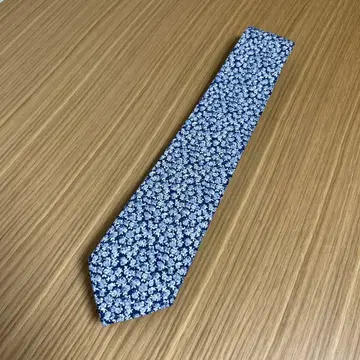 Maker's Shirt 꽃무늬 넥타이 네이비