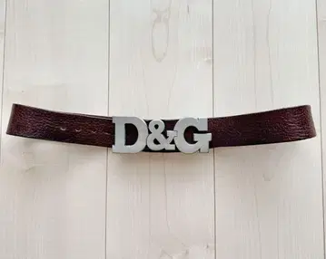 D&G 다크 브라운 가죽 벨트