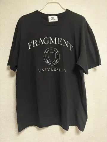초기형 FRAGMENT UNIVERSITY 블랙 티셔츠 XL