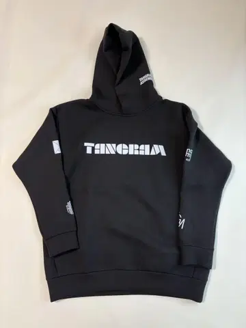 TANGRAM 후드 부착 후드티 블랙 탱그램 사이즈 XL