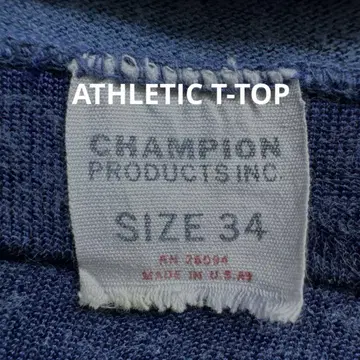 60s VINTAGE CHAMPION 애슬레틱 탱크탑 네이비