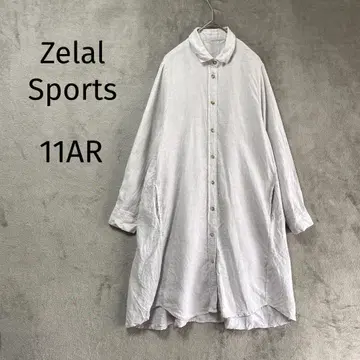 Zelal Sports/셔츠 원피스/L/린넨 100% 포켓 그레이