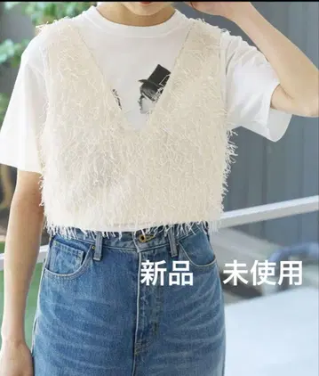 Spick and Span 프린지 뷔스티에 화이트