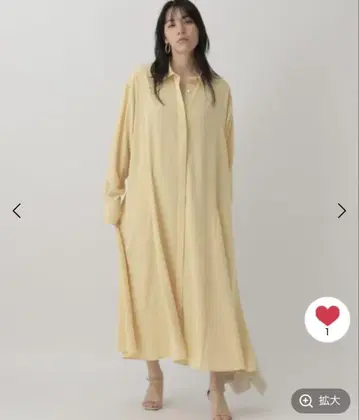 새상품급 팬타 새틴 원피스 베이지