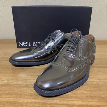 새상품급 Neil Barrett 드레스 신발 실버 42