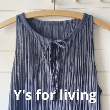 Y's for living 슬리브리스 플리츠 롱 원피스 #5001