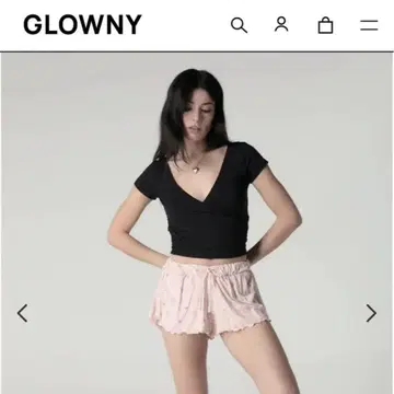 미사용 새상품 GLOWNY 러쉬 SWIRL MODAL TEE