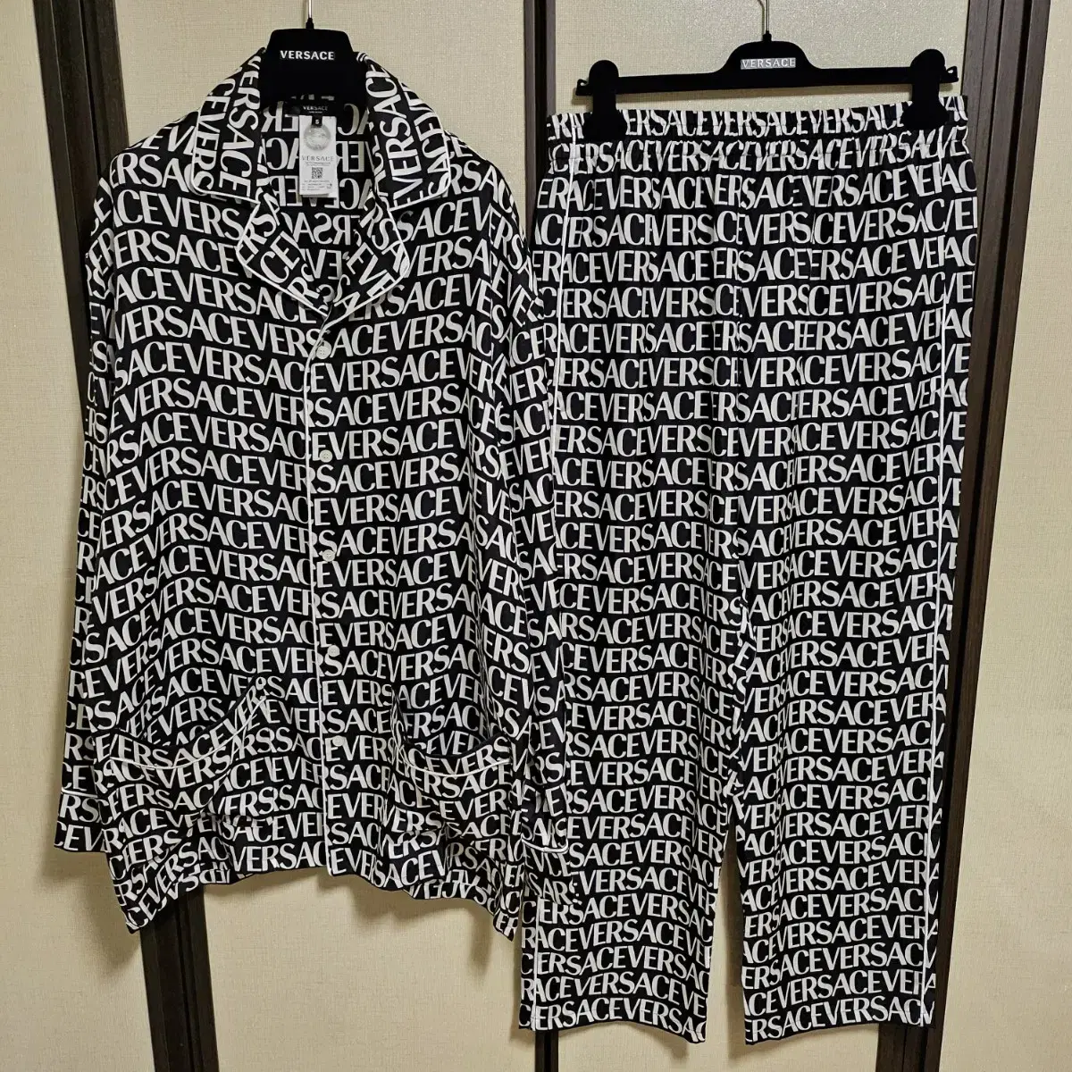 (5) Versace Silk Pajama Set