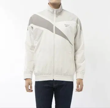 리복 나일론 벡터 트랙 자켓 XO 화이트 그레이