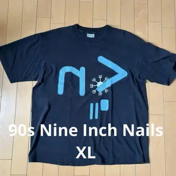 90s Nine Inch Nails 밴드 티셔츠 빈티지 티셔츠 블랙