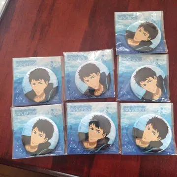 Free! FS 캔뱃지 야마자키 소스케 7개 세트