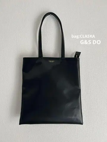 CLASKA G&S DO 쿠라스카 백 블랙 가죽 무지 일본제