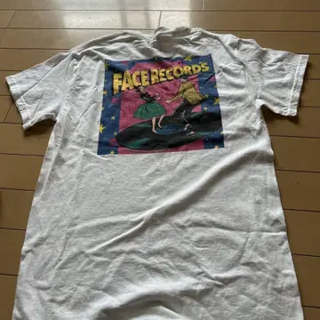 시부야 FACE RECORDS 백 프린트 티셔츠