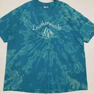 90s Hanes 헤인즈 Leatherwoods 악기 프린트 티셔츠