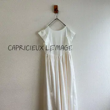 CAPRICIEUX LE'MAGE 개더 절개 원피스 K49
