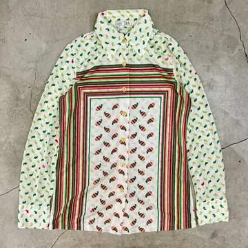 70's 80's 빈티지 페이즐리 레트로 셔츠 쇼와 모드