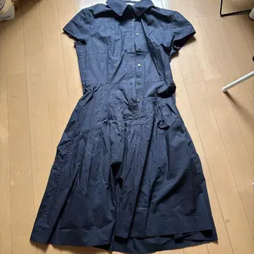 DVF 다이앤 폰 파스텐버그 셔츠 원피스 네이비