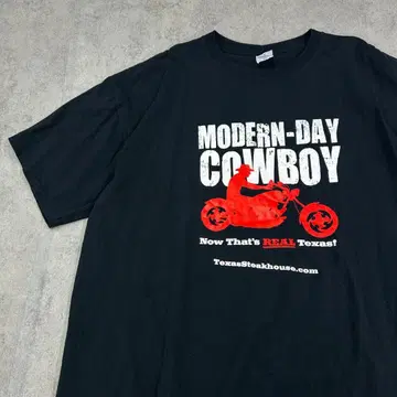 MODERN DAY COWBOY 티셔츠 앤빌 구제 의류 블랙 2X