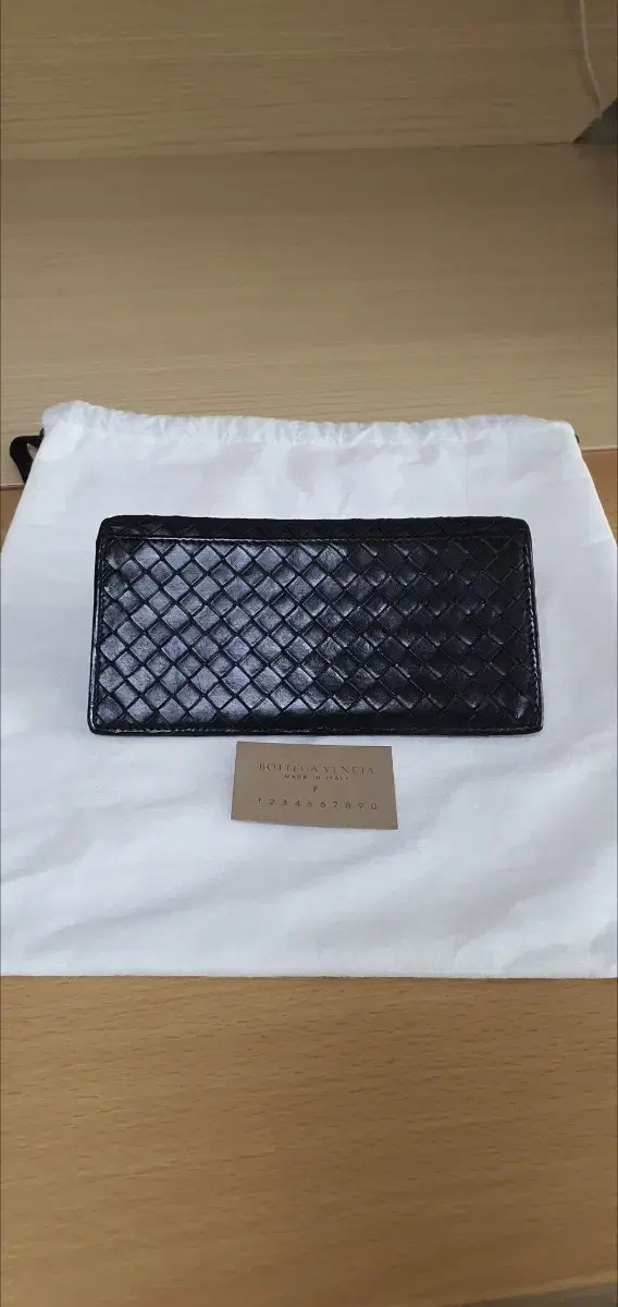 Bottega Veneta Long Wallet/Wallet Black Authentic S Grade (Appraised)