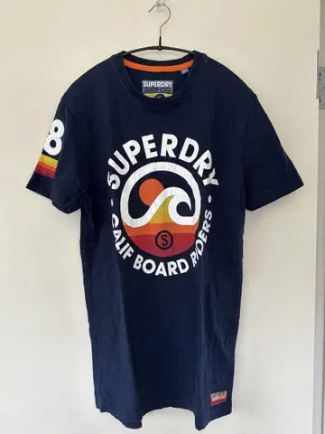SUPERDRY 네이비 티셔츠