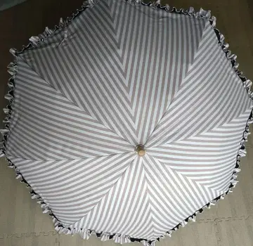 선배리어 100 양산 접이식 프릴 스트라이프