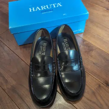 HARUTA 블랙 로퍼 25.5cm 하루타
