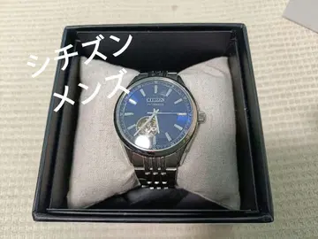CITIZEN 자동 시계 파란색 다이얼 스테인리스