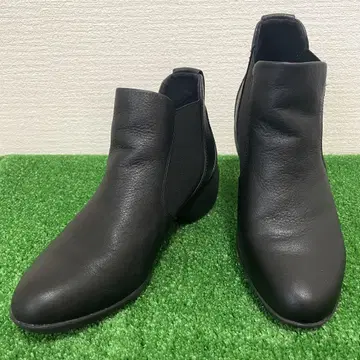 새상품급 fitfit 가죽 사이드 고어 라운드토 부츠