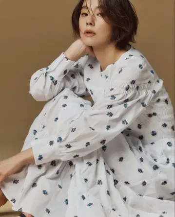 Arpege story 자수 원피스