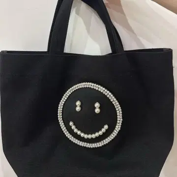 레고시코 스마일리 페이스 핸드백 블랙