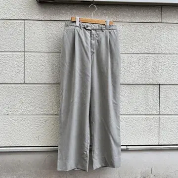 USED 유로 구제 의류 라이트 그레이 1턱 슬랙스 팬츠 빈티지