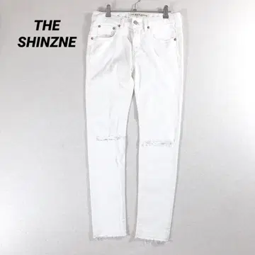 THE SHINZNE 신존 데미지 데님 화이트