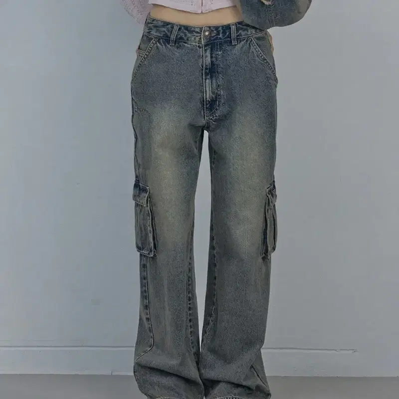 (착샷)스컬프터 Acid Cargo Jogger Pants 빈티지 브라운