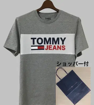 새상품 쇼핑백 포함 Tommy Jeans 남성용 로고 티셔츠