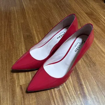 레페토 Repetto 빨간색 포인트 토 힐 미사용에 가까운