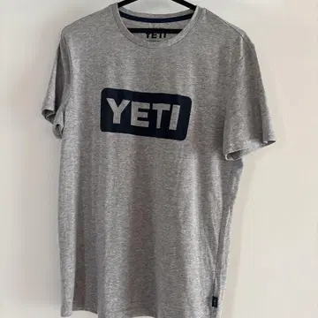 YETI 그레이 티셔츠 S 사이즈