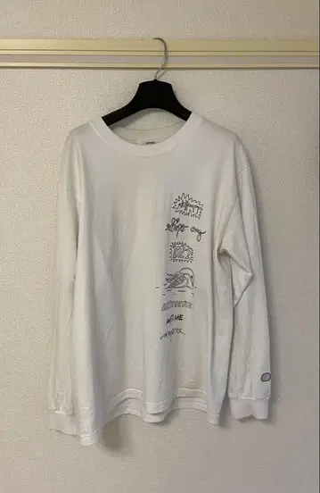 SHIPS any 화이트 롱 T Made in USA