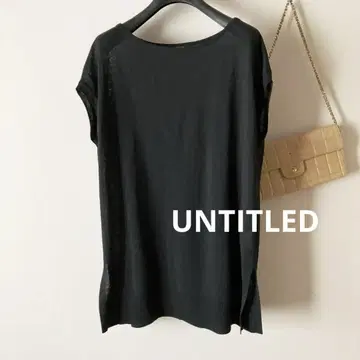 언타이틀 * 코튼 린넨 프렌치 슬리브 썸머 니트 튜닉 *