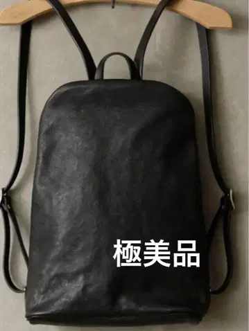 HERZ ORGAN 지퍼 백팩 가죽 블랙