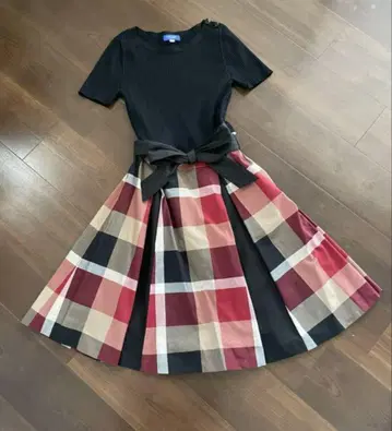 BLUE LABEL 체크 무늬 원피스 36