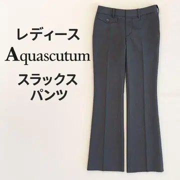 Aquascutum 여성용 슬랙스 그레이 일본제