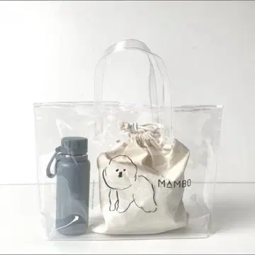 MAMBO 클리어 토트 클리어 백 수영장 가방 M 사이즈
