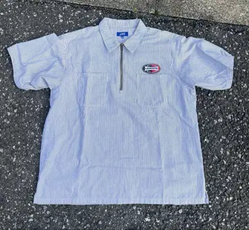 LFYT 엘에프와이티 ZIP WORK SHIRT 반팔 하프 지퍼 셔츠
