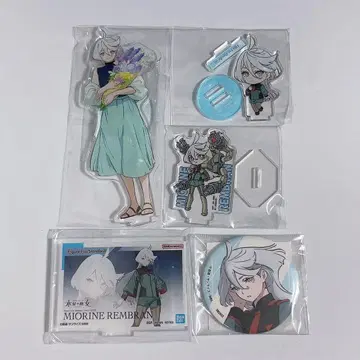 기동전사 건담 수성의 마녀 미오리네 아크릴 스탠드 캔뱃지 5종 세트