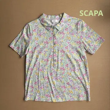 SCAPA 리버티 카라 부착 티셔츠 미사용품